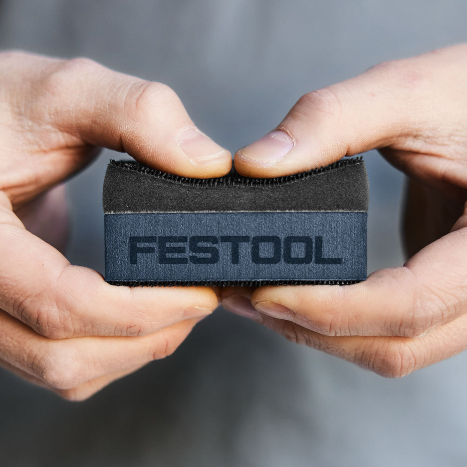 The Festool HSK-DUO is made of two densities of foam that compress differently.