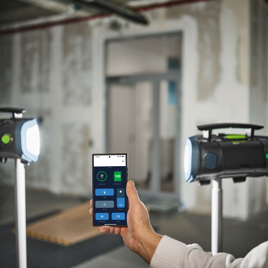 Festool Hybrid Cordless/Corded LED Work Light SYSLITE DUO-H I-Basic 578514