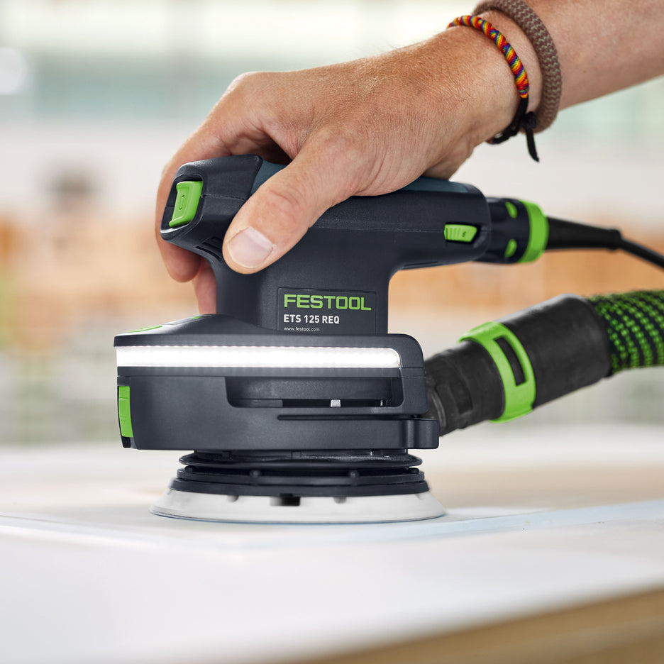 Festool DTS Light Module installed on ETS 125 REQ 5" orbital sander