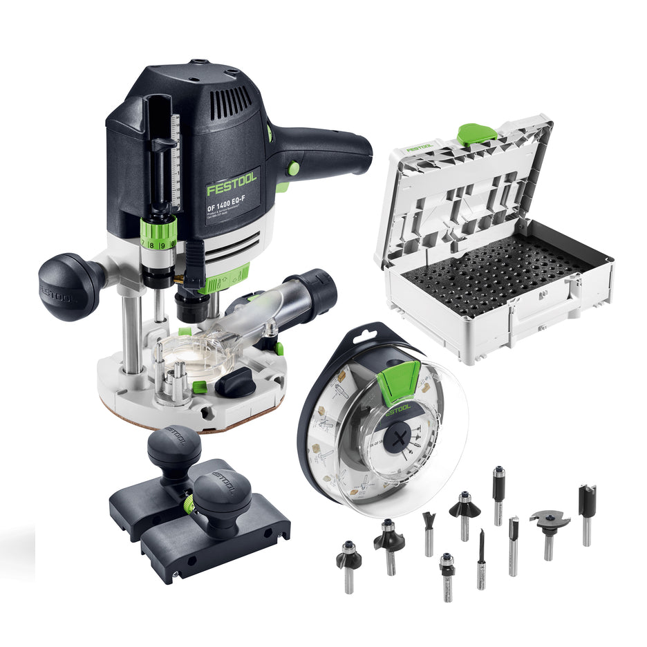 Festool Limited Edition Plunge Router OF 1400 EQ-F-Plus Combo Set 579463