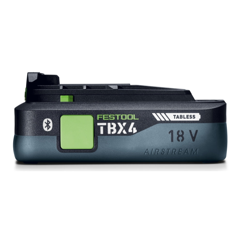 Festool Tabless Battery with Bluetooth and Airstream 18V 4Ah side view