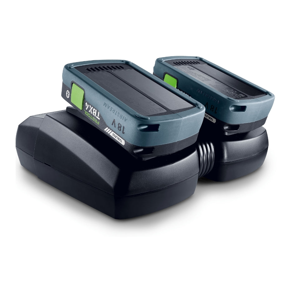 Festool Tabless Battery with Bluetooth and Airstream 18V 4Ah and chargers 