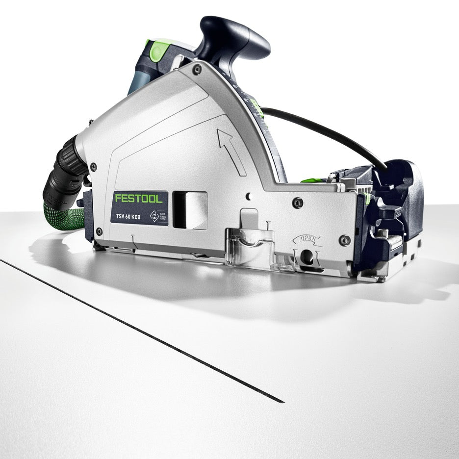Festool Track Saw 168mm with Scoring Function TSV 60 KEB-F-Plus 576735 with cut example