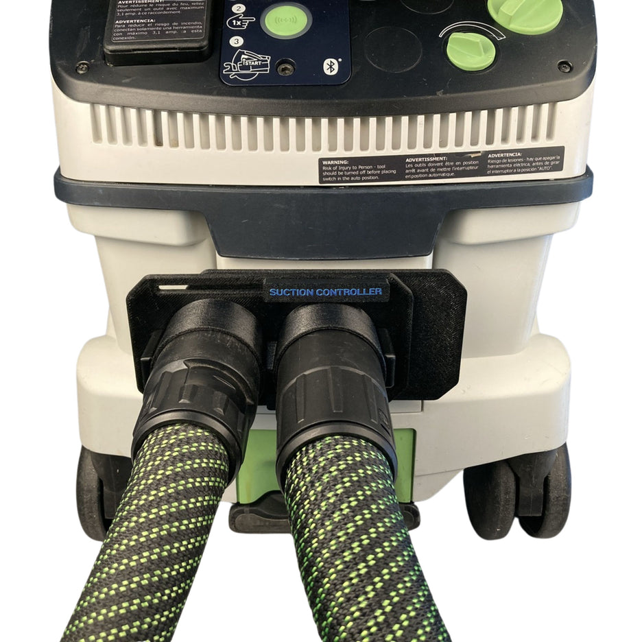 Flair Woodworks & Design Direct-Mount Infinitely Adjustable 2-Port Suction Controller, Anti-Static CT-SWITCHER-D installed, 0/100 split
