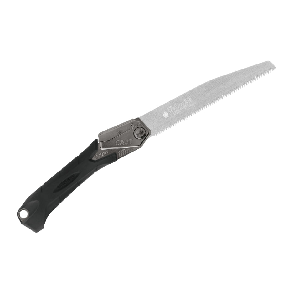 Gyokucho Razorsaw Cast 200mm Folding Saw with Large Teeth open