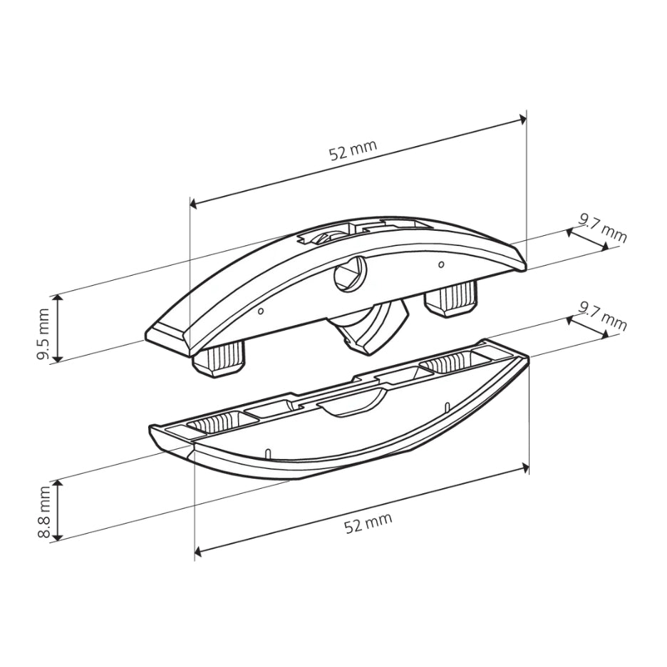Lamello Clamex P-10 connector measuments