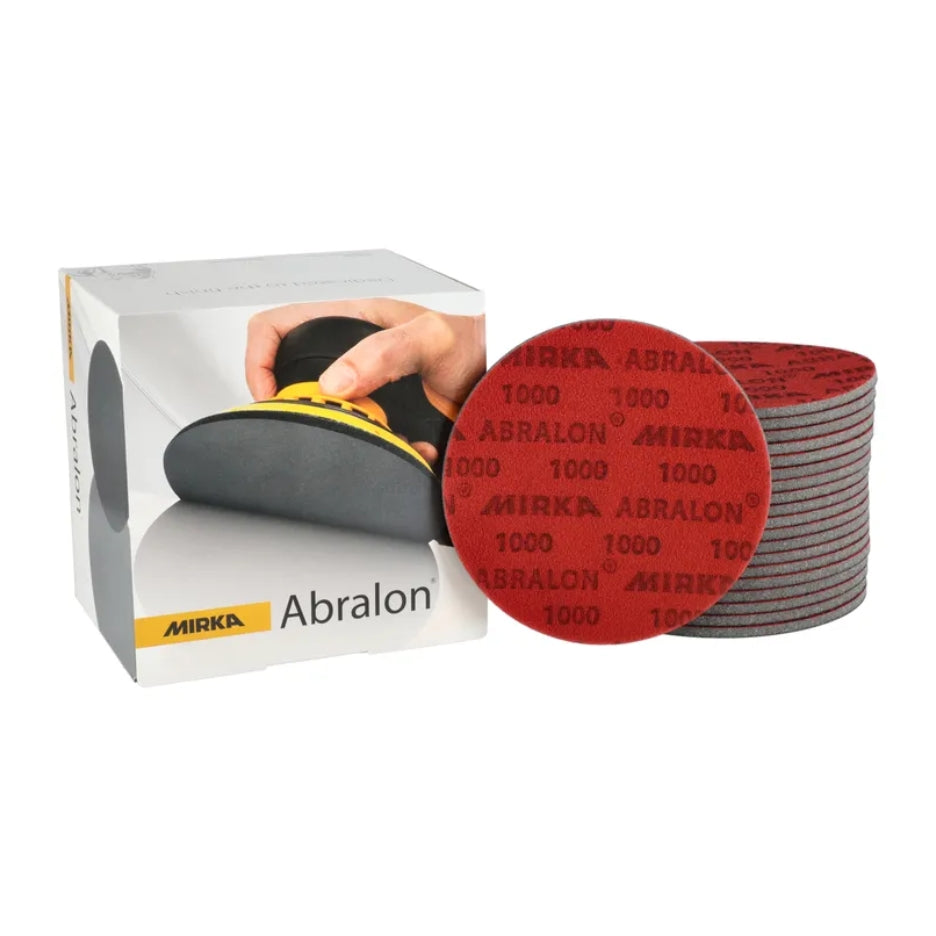 Mirka Abralon Foam-Backed Abrasive Discs for 7 Inch Sanders 8A-227-*