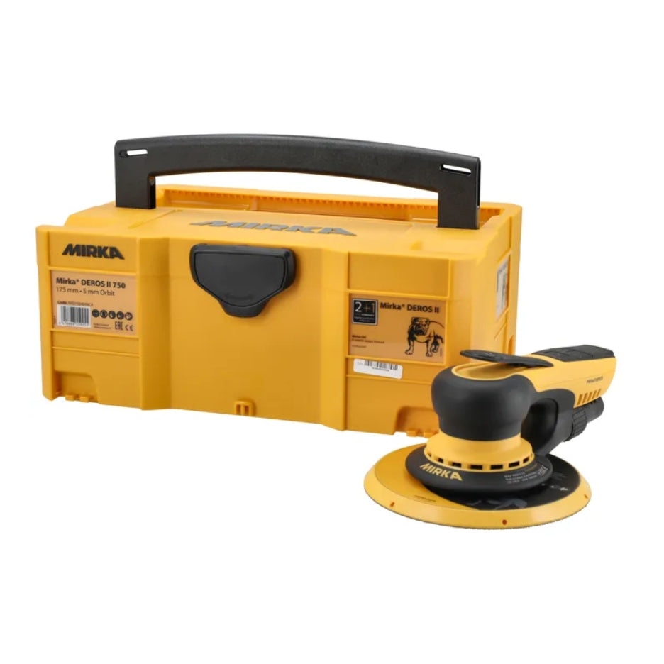 Mirka DEROS II 7 Inch Random Orbital Sander with 5mm Stroke in Systainer 750X MID75040CAUS