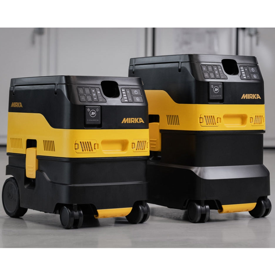 Mirka DEXOS 17 Litre Dust Extractor 1217X M HEPA AFC and Mirka DEXOS 30 Litre Dust Extractor 1230X M HEPA AFC 