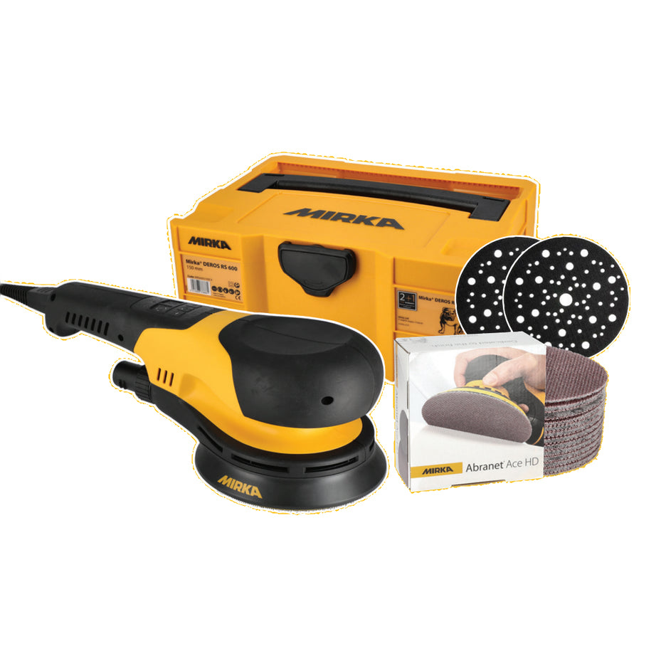 Mirka Limited Edition DEROS RS 600X Rotary Sander Bundle MUS-CTRSA