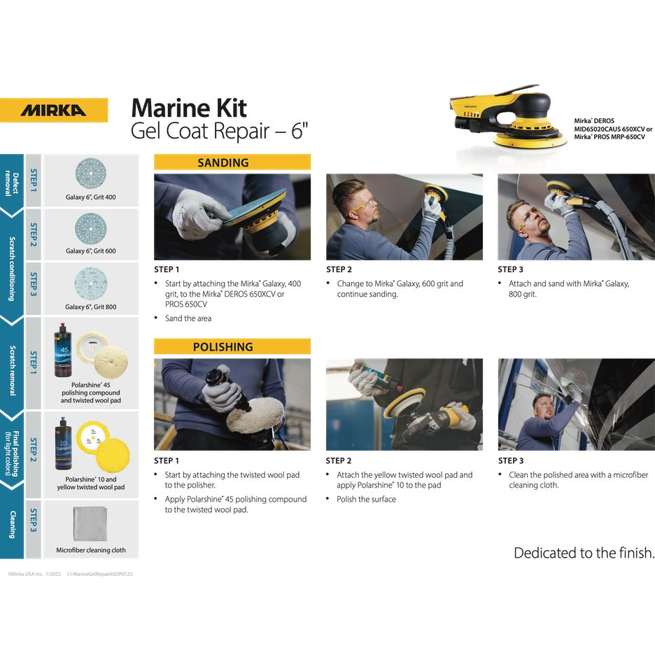 Mirka Marine Polishing Kit MCA-MP*