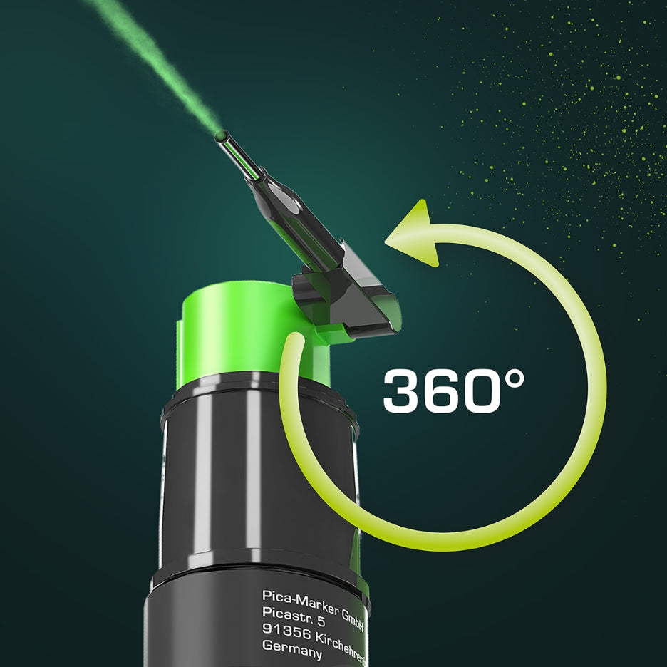 For spots hard to reach.
360° rotatable