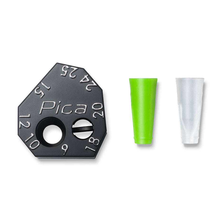 Pica Scriber with insert bushings for Fine Pencil and Pencil