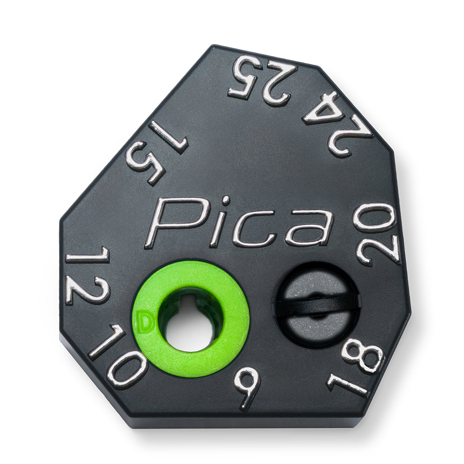 Close-up top view of Pica Scriber.