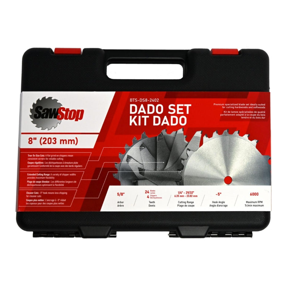 SawStop 8 Inch Premium Dado Set BTS-DS8-2402 SawStop 8 Inch Premium Dado Set BTS-DS8-2402