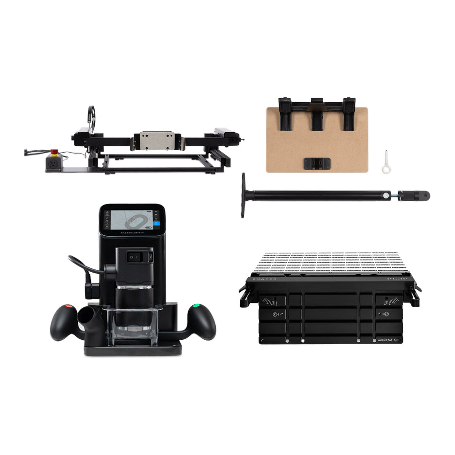 Shaper Tools Origin + Workstation + BenchPilot + Shelf Upgrade Kit Bundle Origin+Workstation+BenchPilot+ShelfUpgradeKit