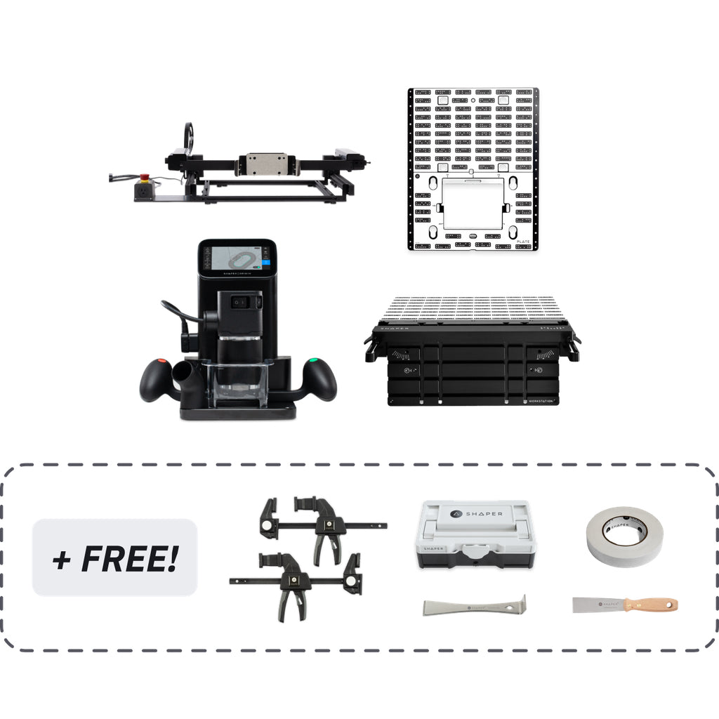 Shaper Tools Origin + Workstation + Plate + BenchPilot Bundle holiday deal