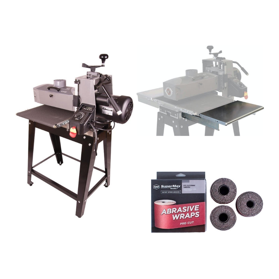 SWW 80 Grit Drum Sander Sanding Wraps/Rolls For Supermax 16-32 (SUPMX-71632) – Qty 2