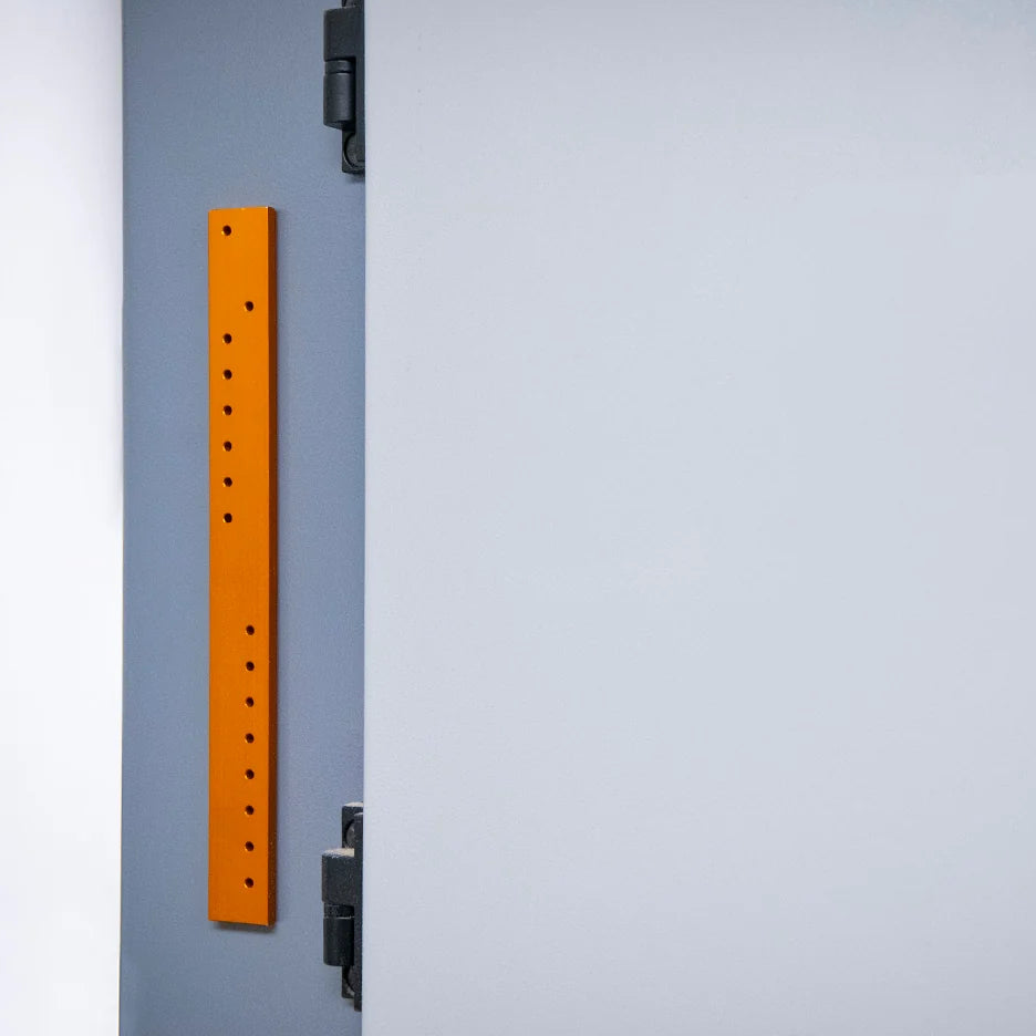 Integral magnets make it easy to store Bandsaw Buddy conveniently on the frame of your saw.