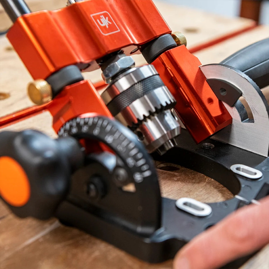 Clode-up of Drill Guide with 10mm Chuck