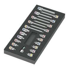 Wera Tools 22-Piece 3/8 Inch Zyklop 8000 B Socket Set with Foam Insert