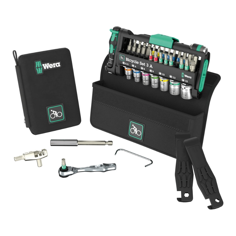 Wera Tools 38-Piece Bicycle Tool Set with Chain Tool 3 A 05004188001