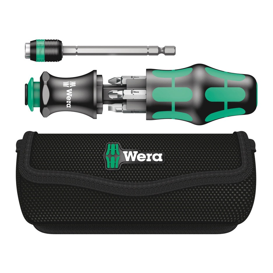 Wera Tools 7-Piece Kraftform Kompakt Screwdriver Set with Pouch 05051024001