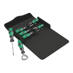 Wera Tools 7-Piece Kraftform Screwdriver Set with Bottle Opener 05105624001