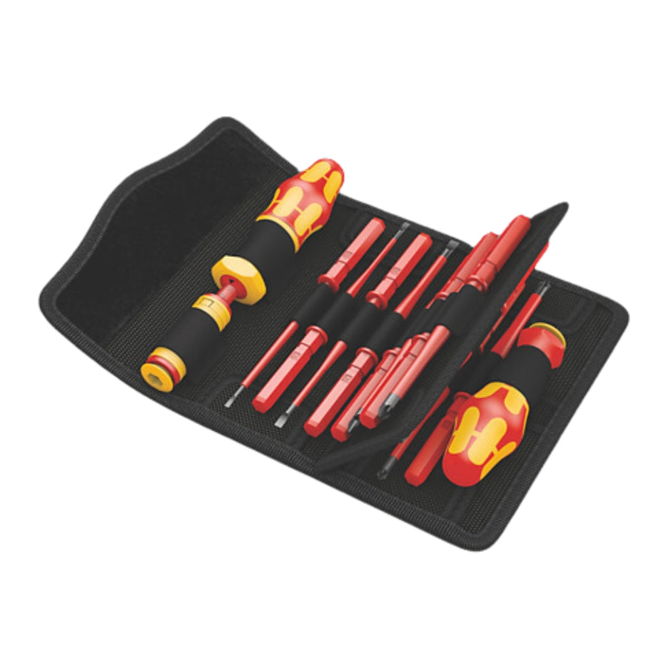 Wera Tools Kraftform Kompakt 1.2 3 Nm Torque VDE Screwdriver Set 05135906001