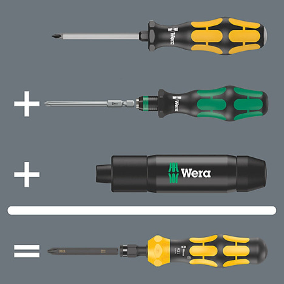 Wera Tools Kraftform Kompakt 900 Imperial Chiseldriver Set combination tool