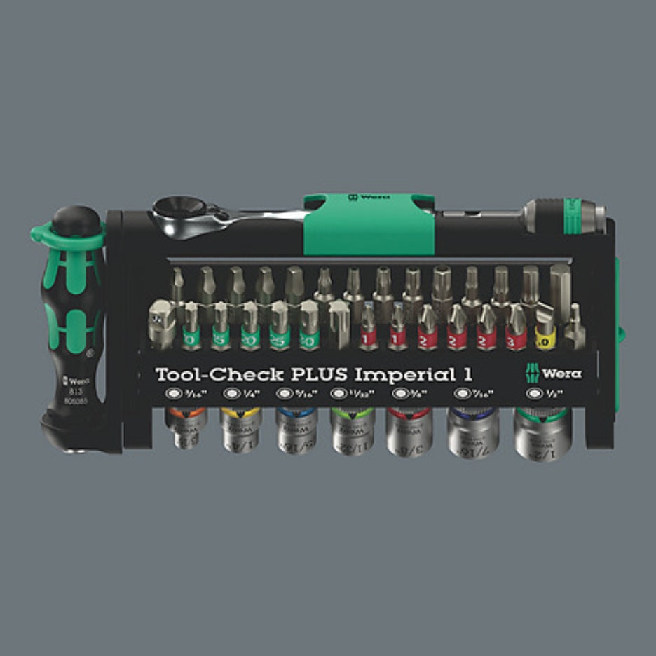 Wera Tools Tool-Check Plus Imperial 1 05049060001 Frontal view