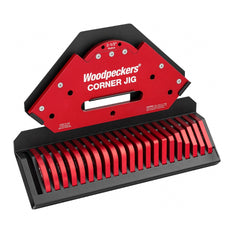 CJ-SET-DL-24 – Corner Jig Deluxe Set w/Rack-It (6 Chamfer Profile Templates & 16 Radius Profile Templates)