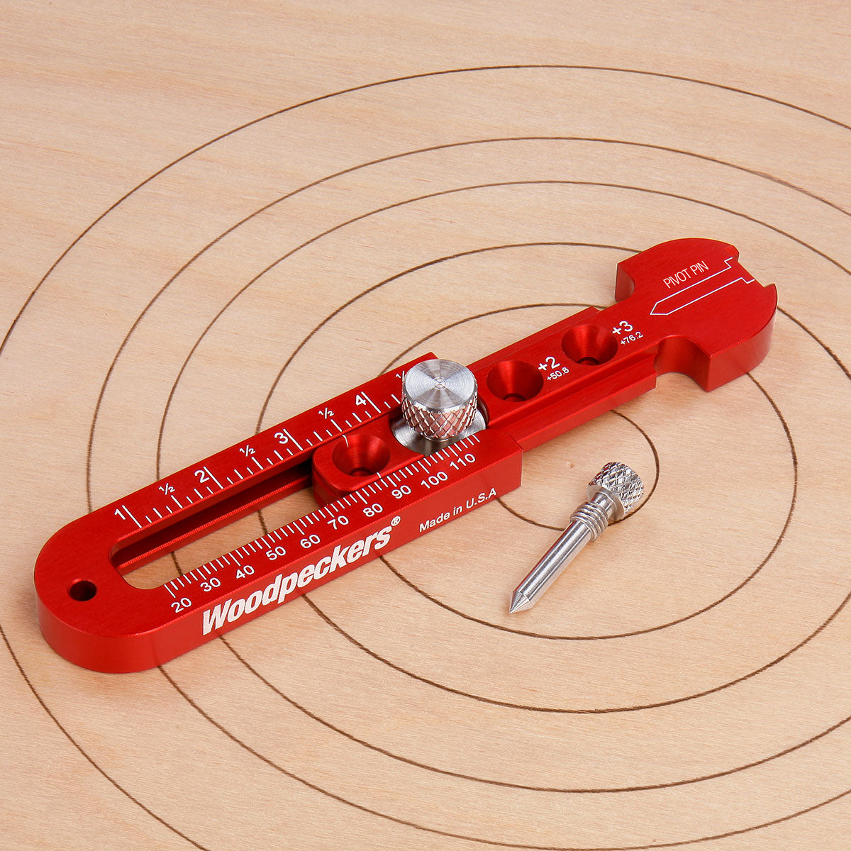 Woodpeckers Pocket Compasses PCOMP23 with range of circles