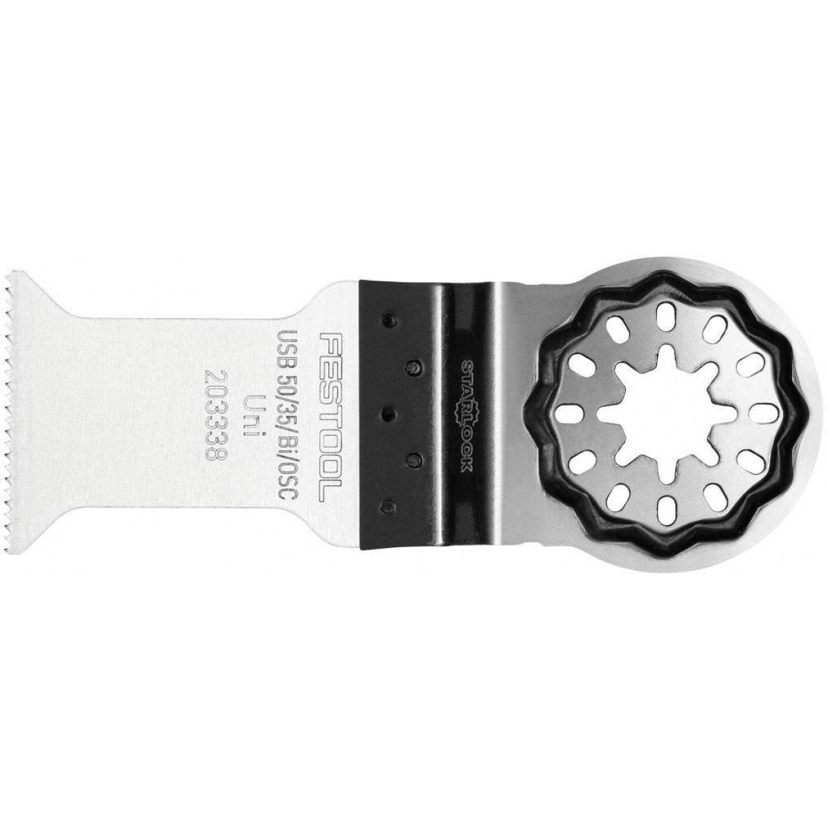 Festool 35mm Bimetal Straight Oscillating Tool Blade with Starlock Max for OSC 18 USB 50/35/Bi/OSC/5 203338