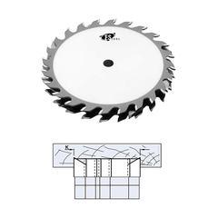 FS Tool Stacked Dado Blade Set 8 Inch, 24T 30mm Bore with Hammer/Felder Pin Holes 53DL08-30PH
