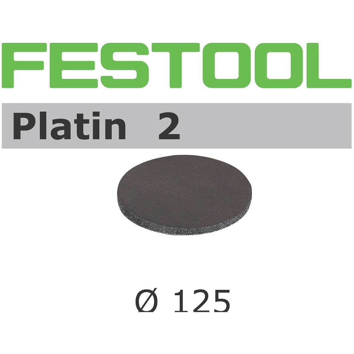 Festool 125mm Platin 2 abrasive discs are foam-backed silicon carbide abrasives for super-fine finishing.
