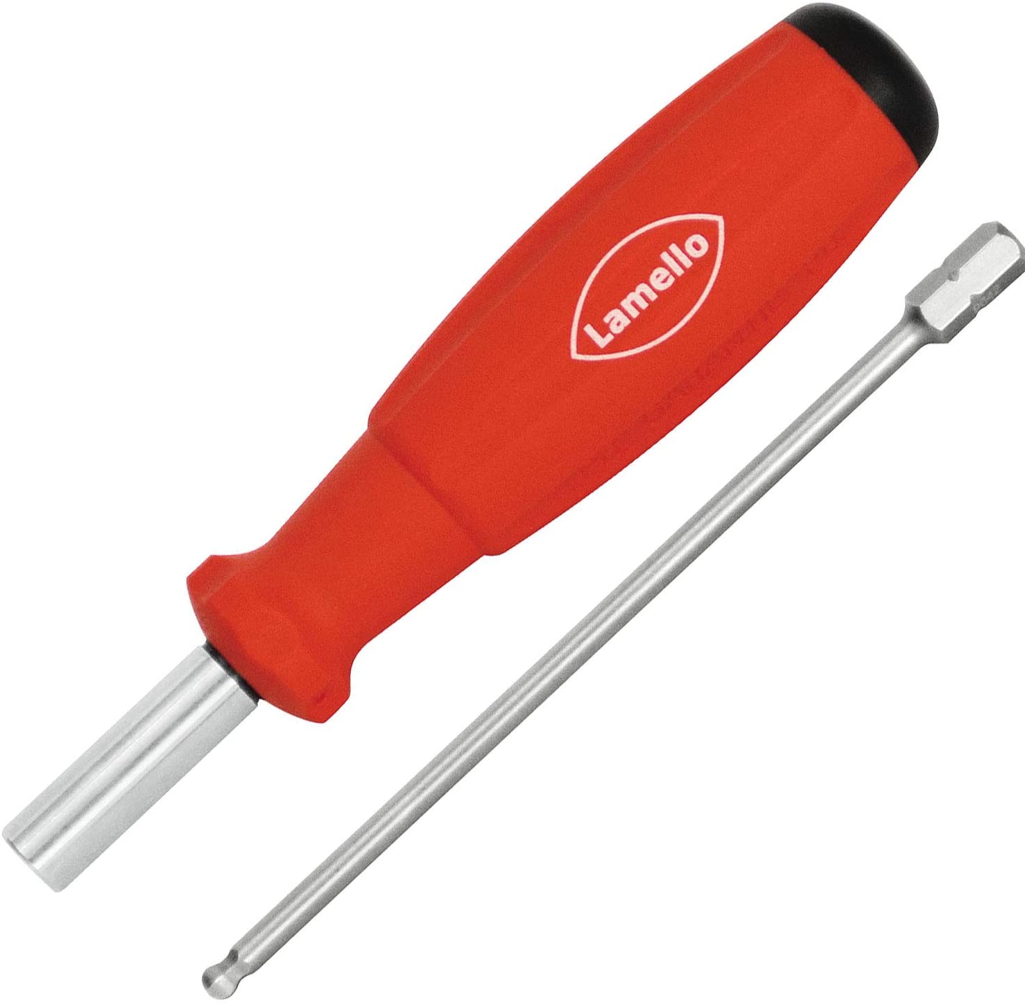 Lamello screwdriver handle with replaceable 1/4" ball end hex bit for fastening Cabineo connectors