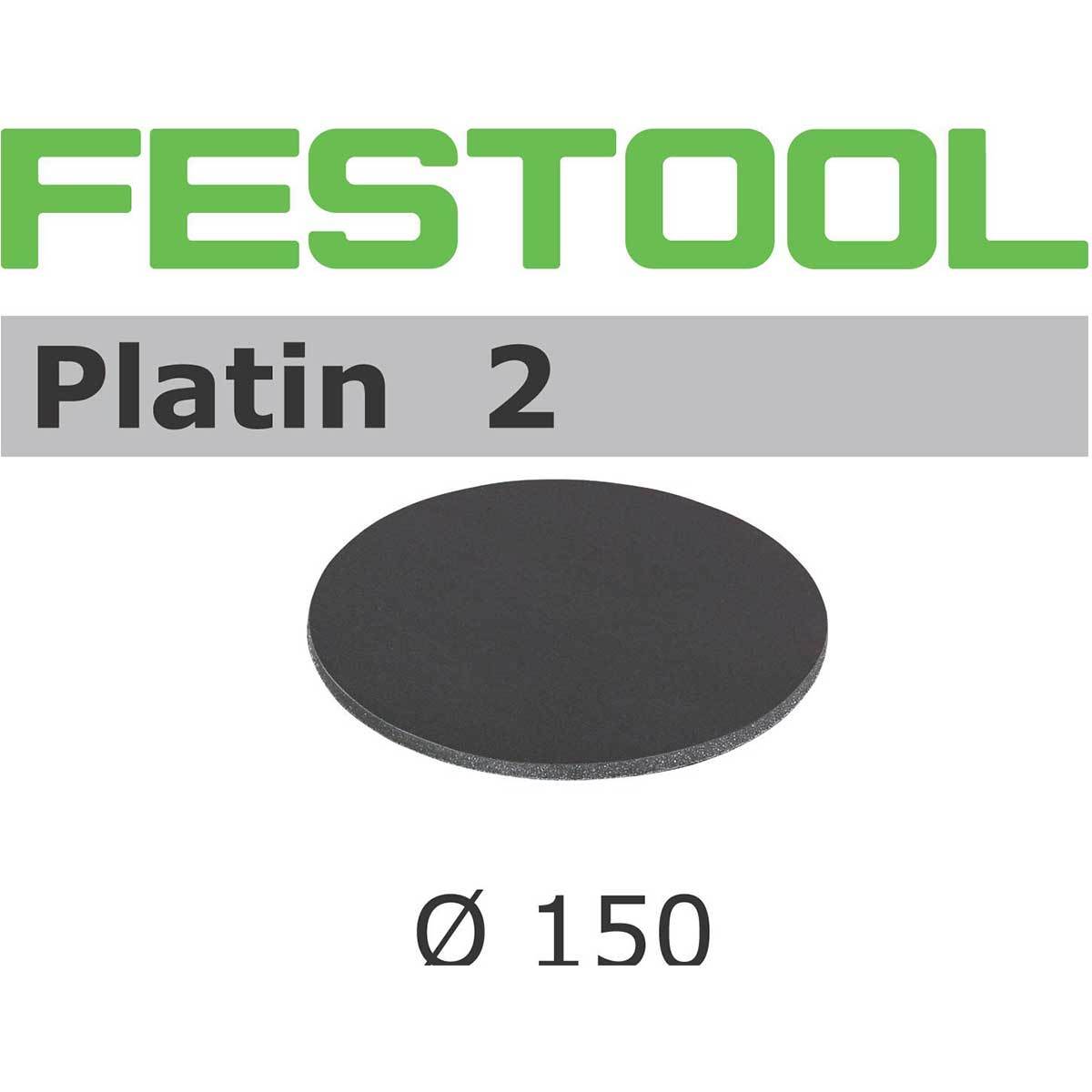 Festool 150mm Platin 2 abrasive discs are foam-backed silicon carbide abrasives for super-fine finishing.