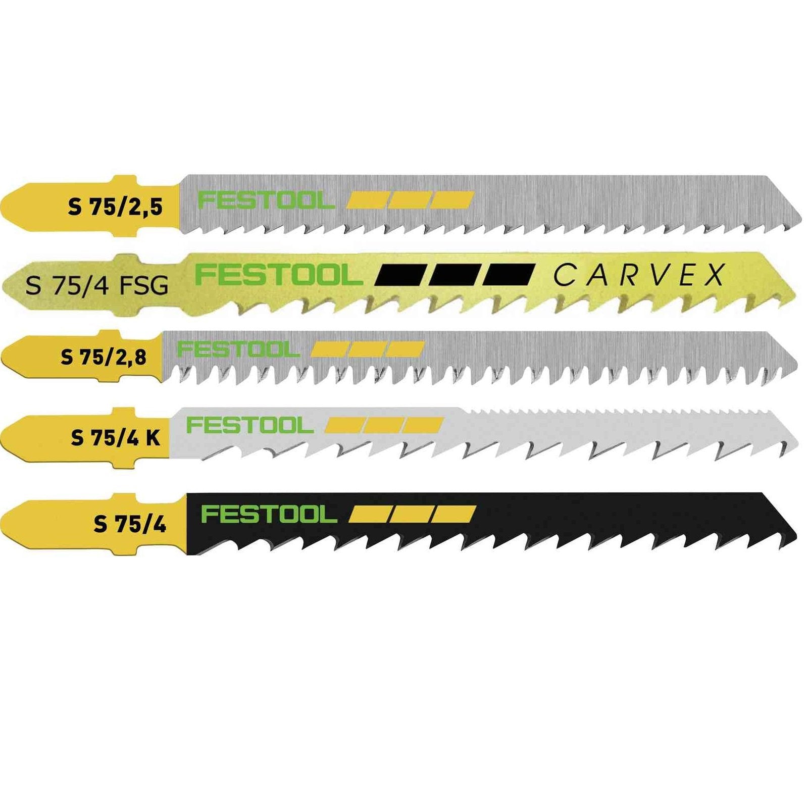 Festool Jigsaw Blade Assortment for Wood STS-Sort/25 W 204275