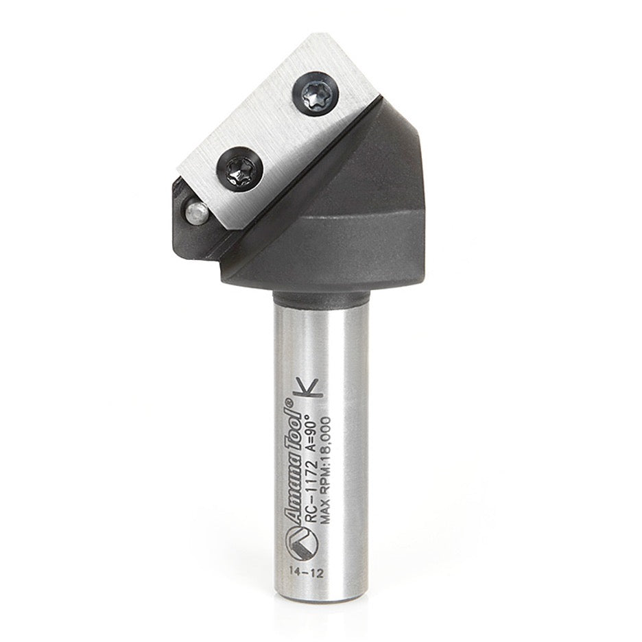 Amana 90 Degree V-Groove Router Bit with Carbide Insert RC-1172