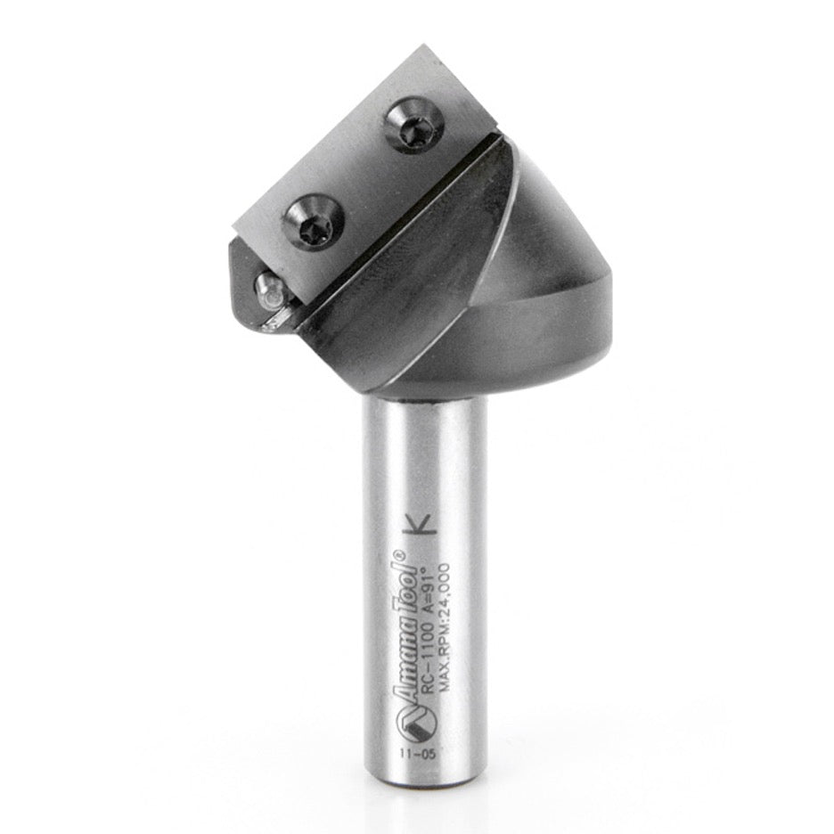 Amana 91 Degree V-Groove Router Bit with Carbide Insert RC-1100
