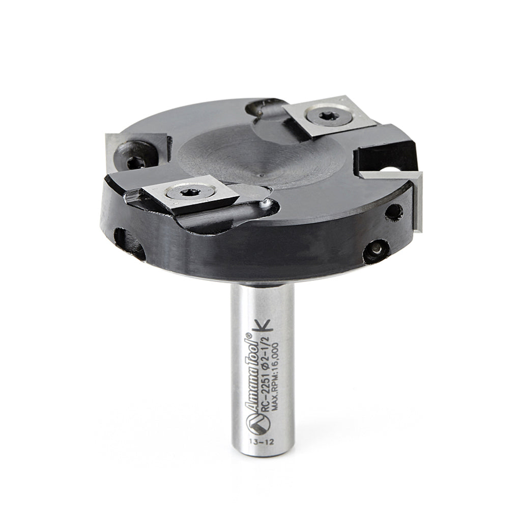 Amana D 2-1/2 Inch Surfacing Router Bit with Carbide Inserts RC-2251