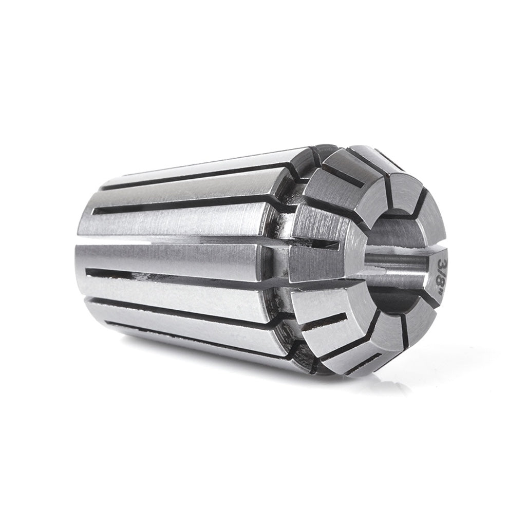 Amana Tool 3/8" High Precision ER20 CNC Collet laying on its side.