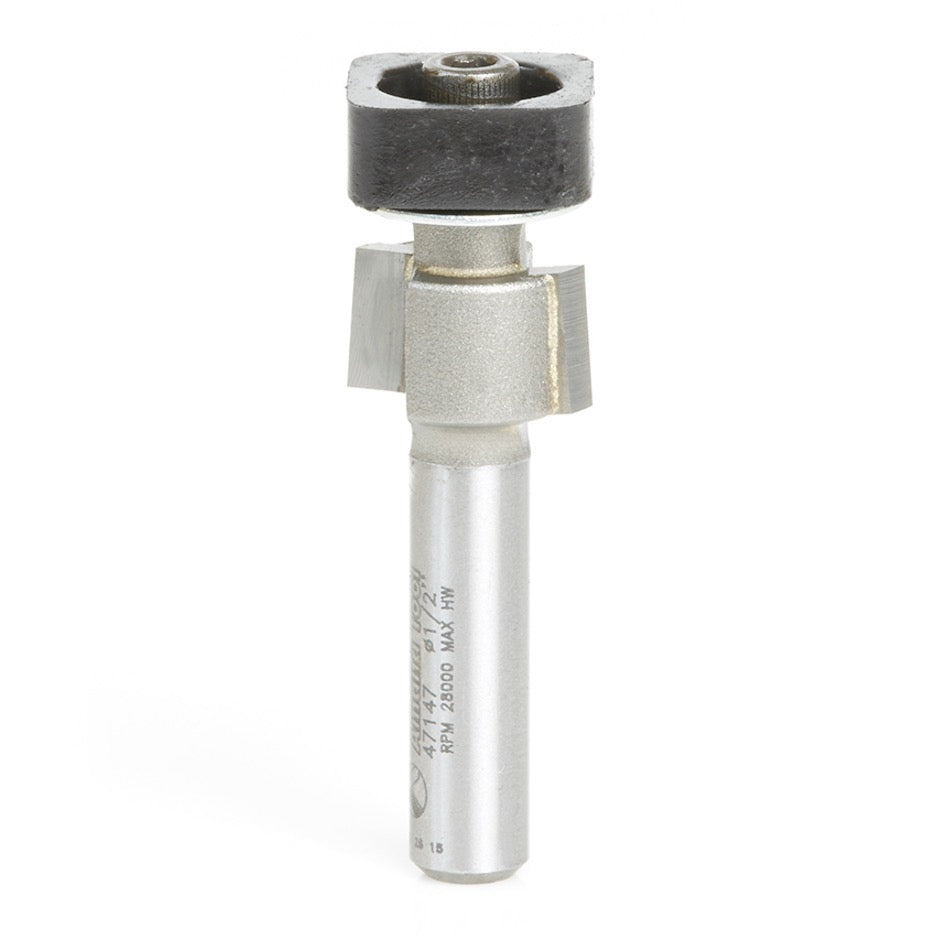 Amana Tool D 1/2 Inch Laminate Trimming Router Bit with Square Ball Bearing 47147