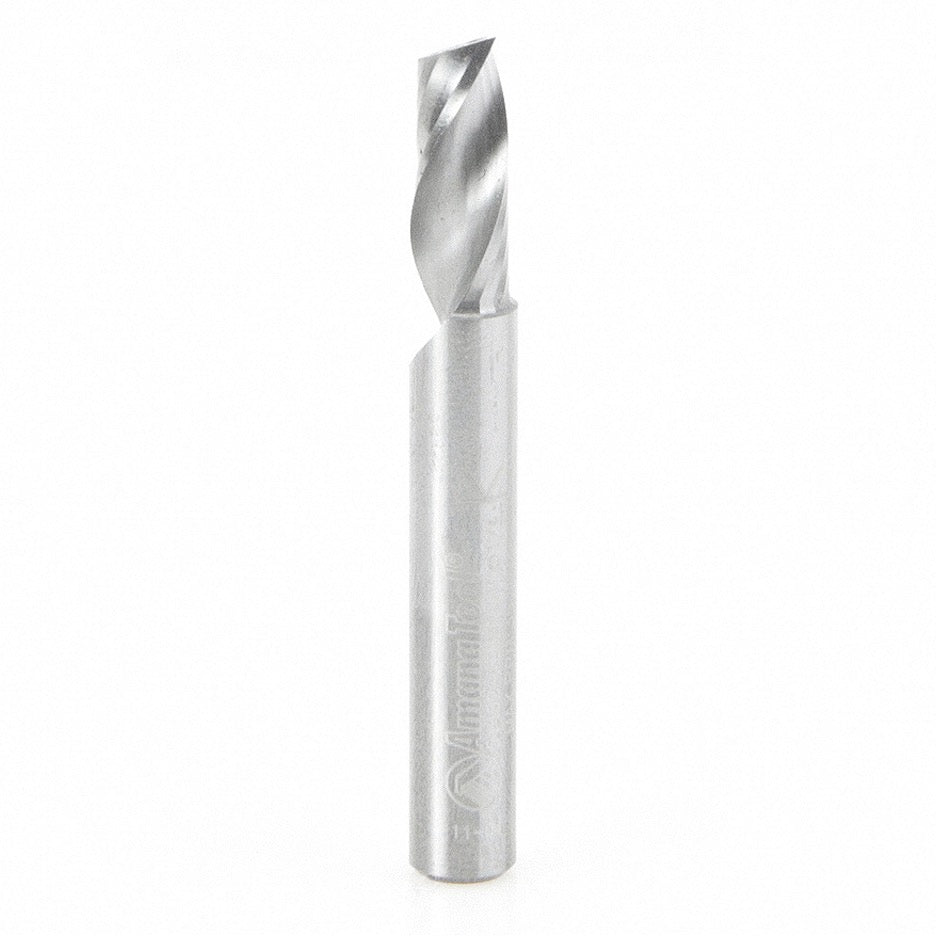 Amana Tool D 1/4 Inch O-Flute Upcut Spiral Router Bit for Aluminum with Zirconium Nitride Coating 51402-Z