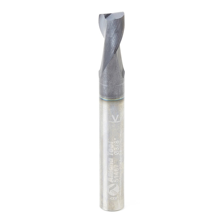 BITITZ 2-Pack Upcut Spiral Router Bits - 1/8" Cutting Diameter, 1" Cutting Length, 1/4" Shank (Blue Coating) - View #7