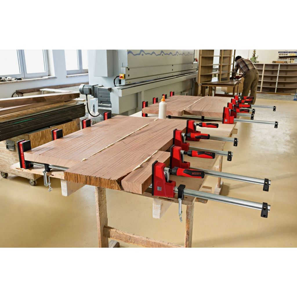 Bessey K Body REVOlution 1700 Pound Parallel Bar Clamps are precise and powerful enough for heavy-duty laminations