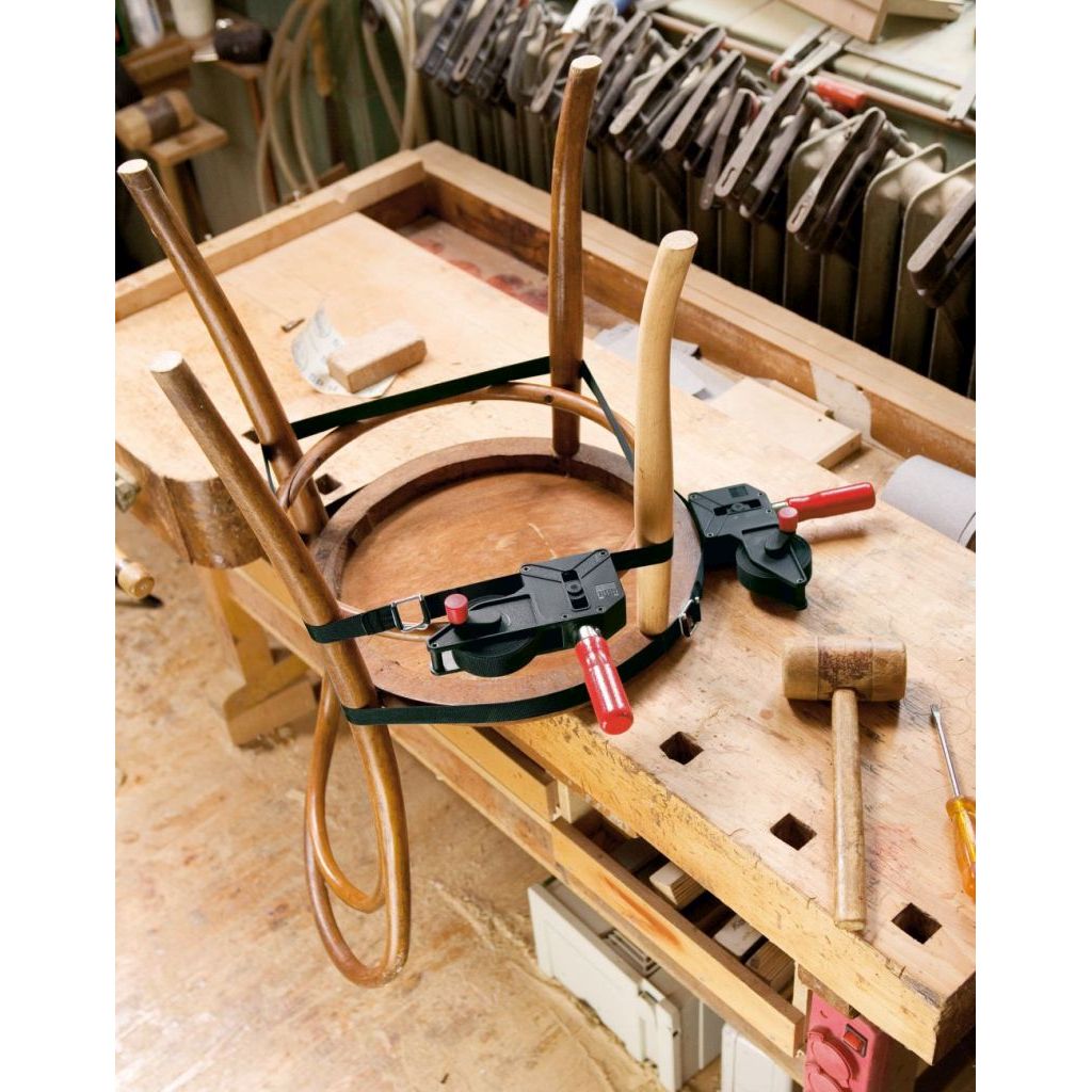 Bessey 23-Foot Strap Clamps assembling chair legs and stretchers