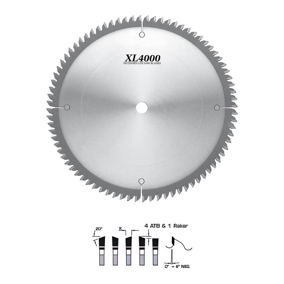 FS Tool mitre Joint Circular Saw Blade 12 inch x 100T Hi-ATB with 1 Inch Bore SM6300