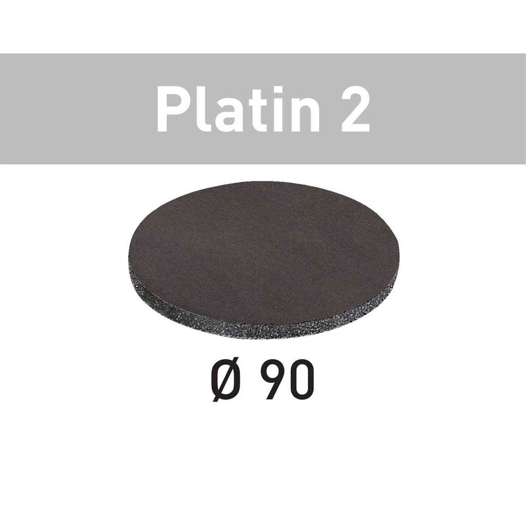 Festool 90mm Platin 2 abrasive discs are foam-backed silicon carbide abrasives for super-fine finishing.